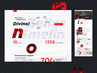 Regional dealer of Divinol automotive oils in Ukraine design ui ux web