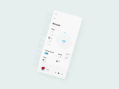AC app control design for smart home air conditioner aircon android app design design illustration ios mobile prototype smart home ui ux