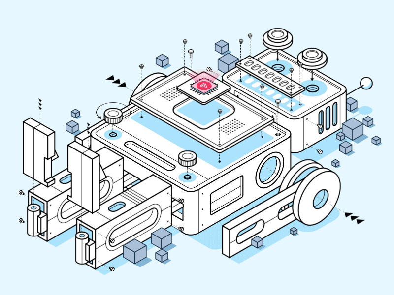 Robot Moves anima animation isometric motion pluralsight