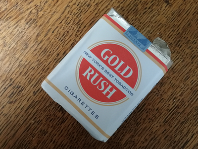 Cigarette packaging 1950 (fake)