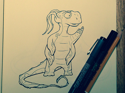 Inktober - Creature creature ink inktober paper pen sketch