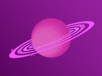 Purple Planet affinitydesigner design flat illustration vector vector art