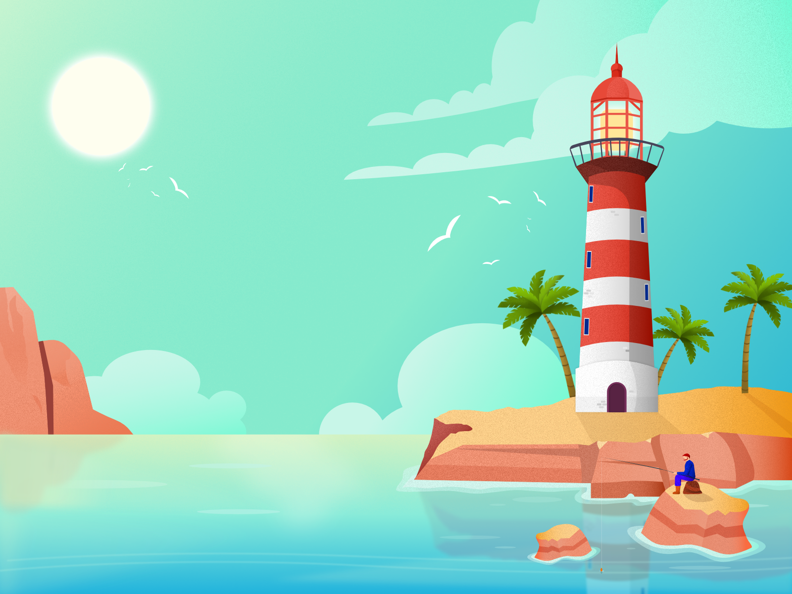 Sunny Bay by Bruno Mazza on Dribbble