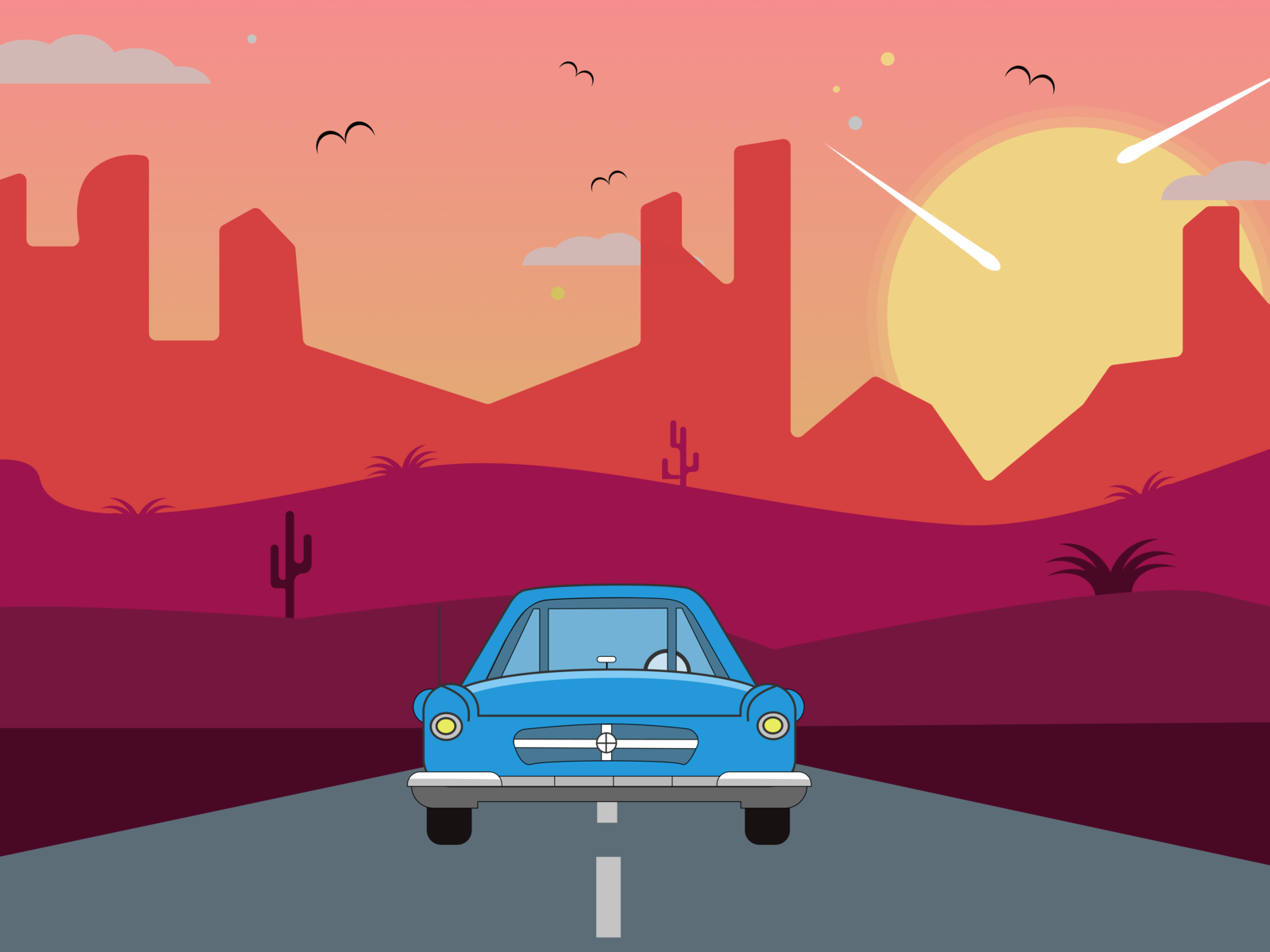 Desert Car by Bruno Mazza on Dribbble