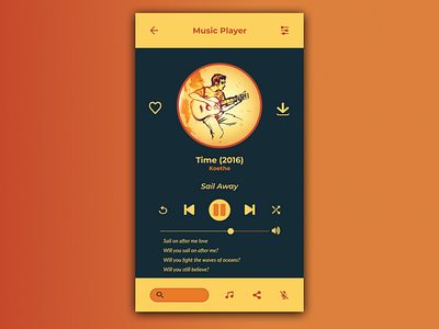 DailyUI 009 - Music Player dailyui design figma vector art