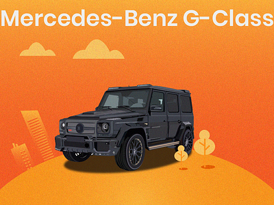 Benz G class illustration 2d 3d adobe after effect art branding design designer flat graphic design illustration illustrator photoshop vector