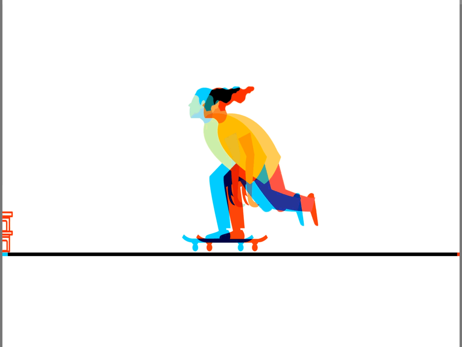skate 3d 2d 3d 3d animation 3d artist adobe adobe illustrator after effect aftereffect characer design designer flat graphic design illustration illustrator photoshop skate skateboard skateboarding skating