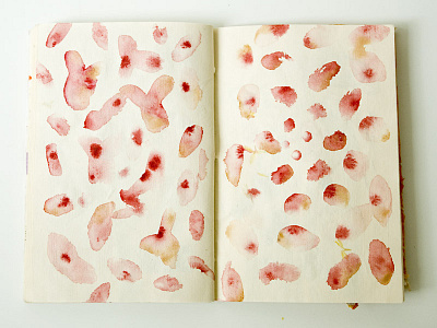 Watercolor petals abstract artbook pages painting pink sketchbook watercolor