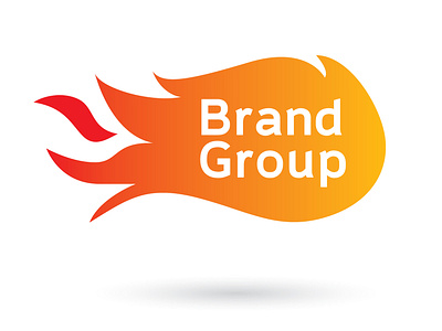 Brand Group advertising advertising agency brand branding design fire flame flame logo flat icon icons illustration logo typography vector yellow