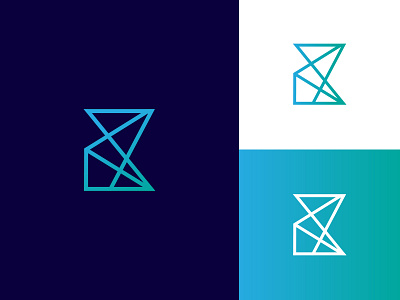 B Artificial Inteligence letter Logo adobe illustrator artificial intelligence branding color concept icon illustration logo logotype ui ux