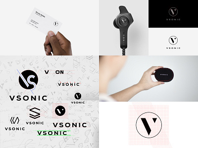 VSONIC Logo Design design logo mark typography vi