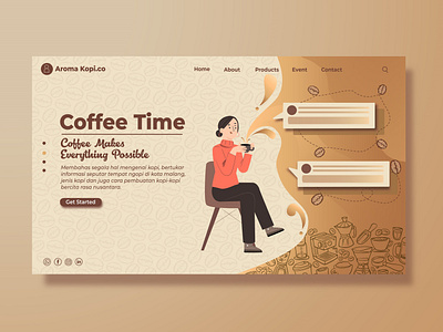 Aroma Kopi - Landing Page