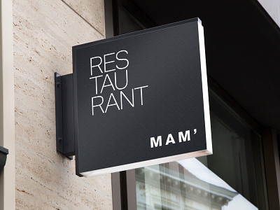 Italian Restaurant based in Berlin M A M ' branding design