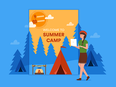 summer camp flyer templates