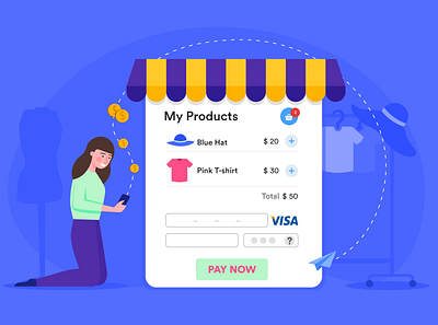 payment collecting 2d art adobe banner design blog post flat illustration illustration illustrator jotform payment payment method