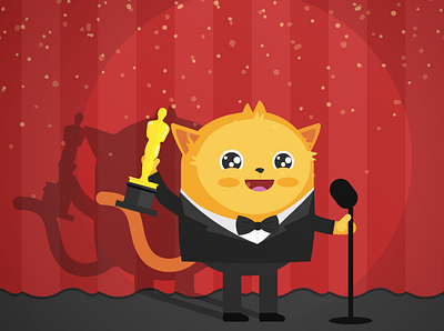 Oscar goes to Podo campaign design jotform mascot oscars podo social media banner