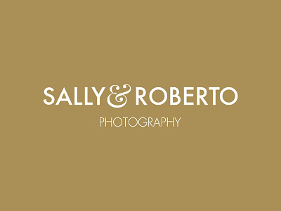 Sally & Roberto Photography branding graphic design logo logo design logo designer mirigfx