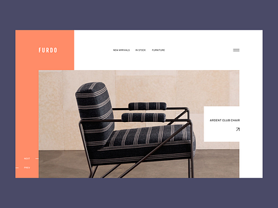 Furdo Furniture concept ecommerce furniture minimalism modern trendy ui ux webdesign
