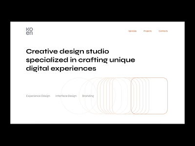 Our new website minimalism modern portfolio website studio trendy typography ui webdesign