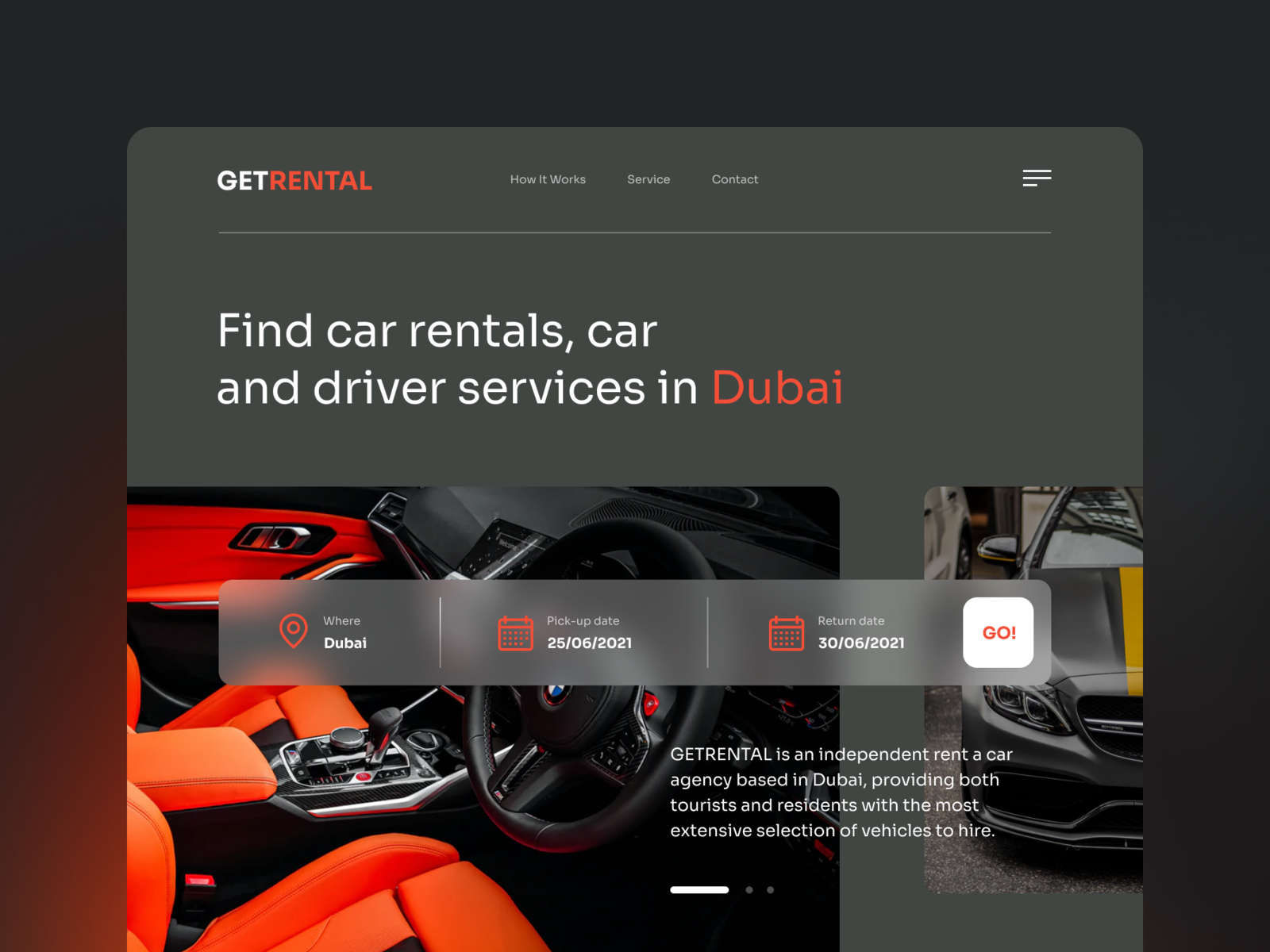 Car Rental site by Koen for Koen Studio on Dribbble