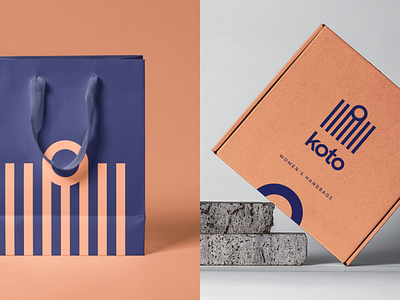 Koto Women's Handbags bags branding idenity logo logotype minimalism modern store trendy typography