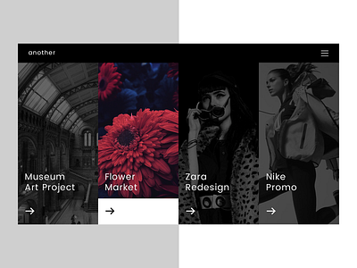 Another Website agency concept fashion flat minimalism modern portfolio studio trendy typography ui ux webdesign
