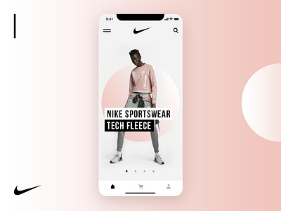 E-commerce App Concept app concept ecommerce fashion fast minimalism modern nike typography ui ux