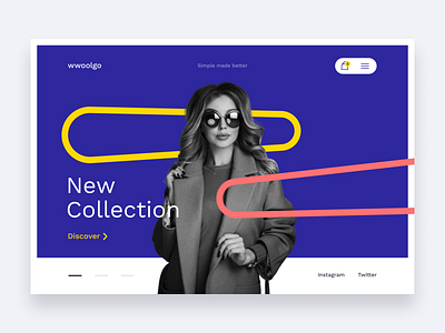 Wwoolgo Concept concept ecommerce fashion minimalism modern promo trendy typography ux webdesign