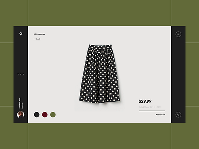 Ornament concept ecommerce fashion modern trendy typography webdesign