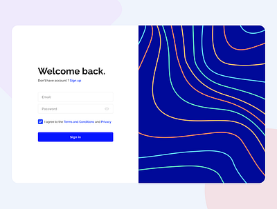 Welcome back✌🏼 app clean design flat form illustration minimal minimalism minimalist mobile registration sign in sign up ui web website