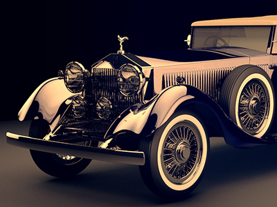 Classic car 3d modelling aftereffects c4d car cinema4d classic old render