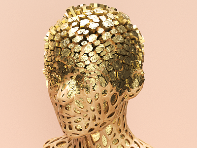 Face 3d 3d art abstract aftereffects c4d cinema 4d face form image shape