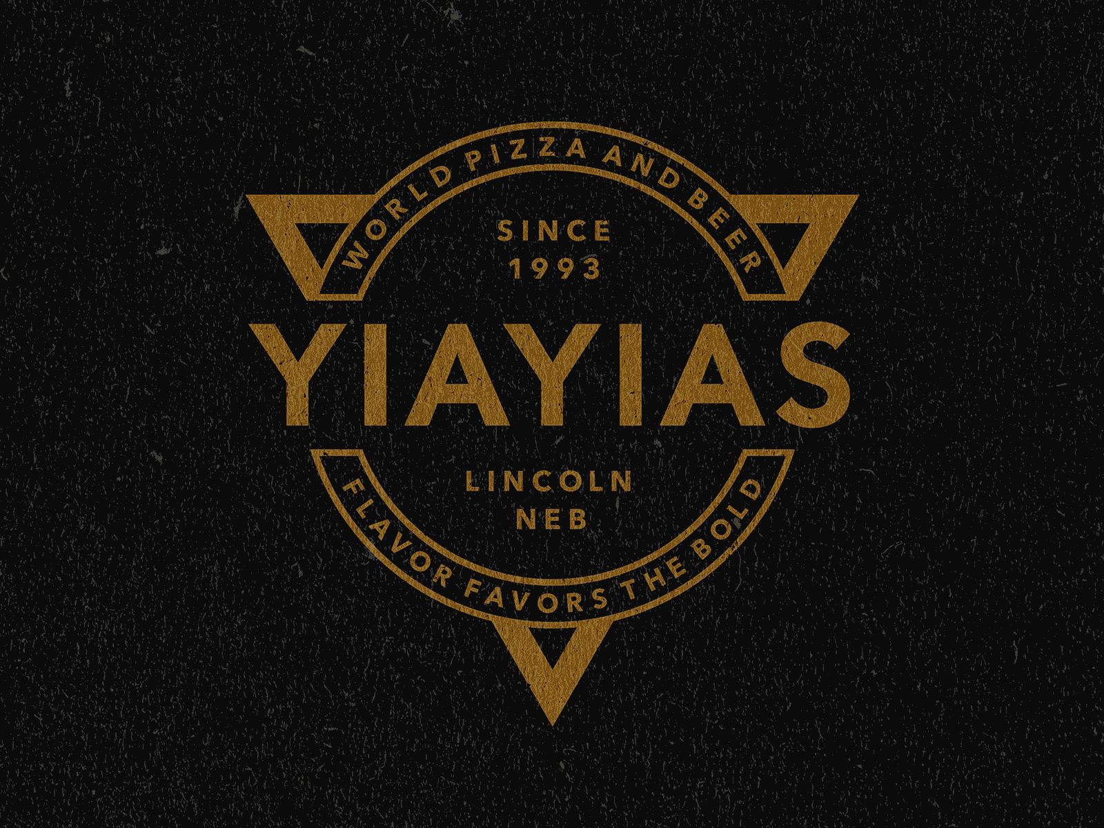 YiaYias World Pizza and Beer beer craft logo pizza