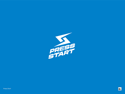 Press Start bold branding design graphic design logo design minimal typography wordmark