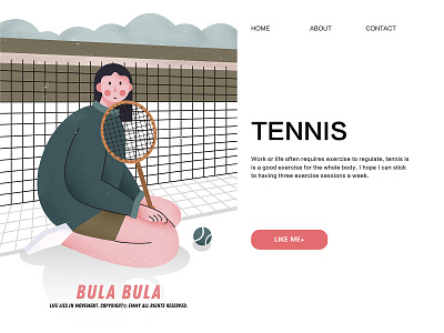 Tennis Mood design illustration sports tennis