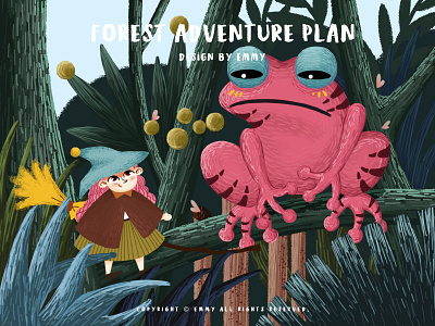 Forest Adventure Plan adventure design forest illustration