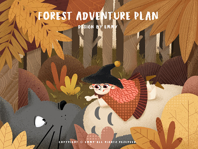 Forest Adventure Plan adventure design forest illustration