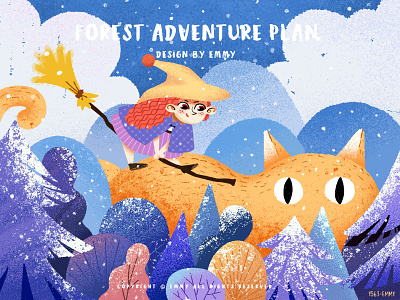 Forest Adventure Plan adventure design forest illustration plan