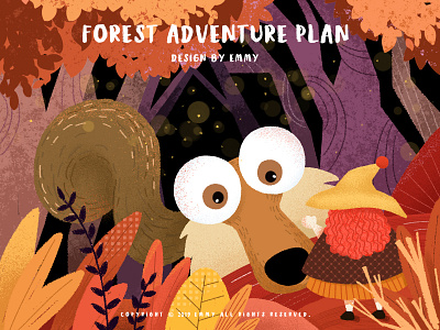 Forest Adventure Plan adventure design forest illustration squirrel witch