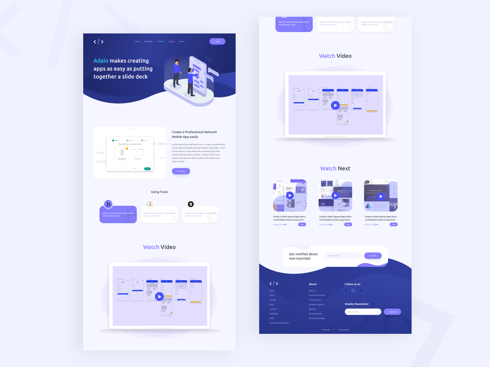 Nocode HQ Tutorials Details Page by Mahmoud Wahid on Dribbble