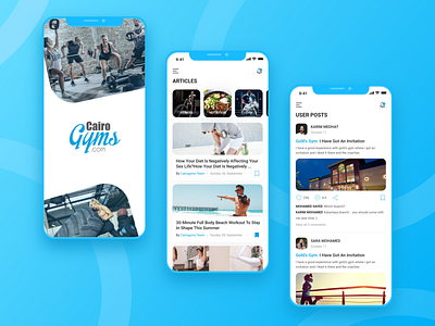 Cairo Gyms App articles dribbble best shot fitness fitness app fitness center fitness club gym gym app gym logo gymnastics home workout mobile app design ui ux design user experience design user interaction user interface design visual design workout workout app workout tracker