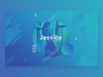 Jessica Fashion Model art art direction cover cover design dribbble best shot fashion fashion design fashion poster graphic design graphic art graphic design landing page design model model poster modeling poster poster design product design trendy user interface design