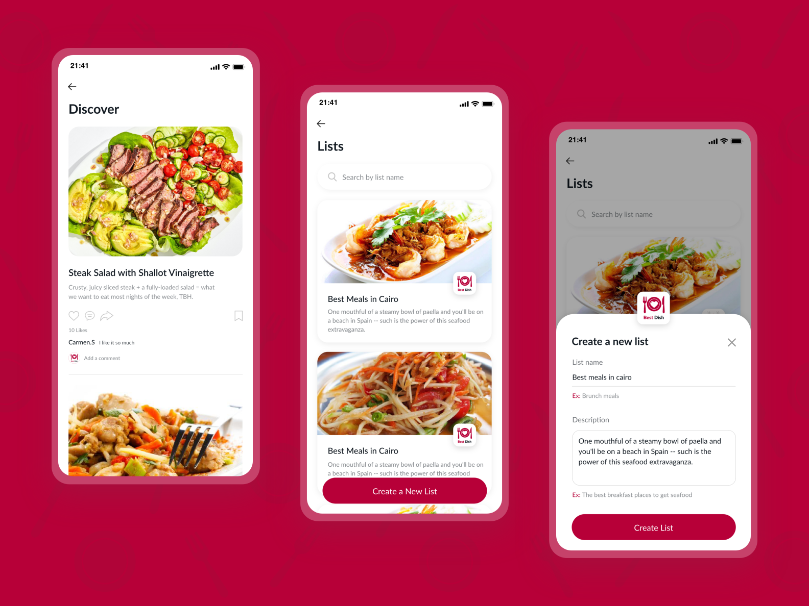 Best Dish Food App by Mahmoud Wahid on Dribbble