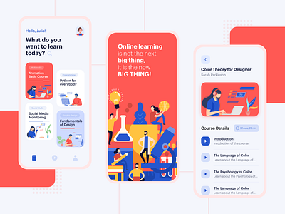 Online Learning App course app courses dribbble best shot education education platform educational app graphic design learning mobile app design mooc online courses online learning product design self learning teaching ui ux design user experience design user interaction user interface design visual design