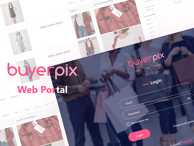 BuyerPix Web Portal brand identity branding design dribbble best shot fashion app fashion brand fashion design fashion web portal graphic design product design ui ux design user experience design user interaction user interface design visual design web web app design web design web portal design web ui design