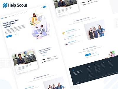 Help Scout Website branding design dribbble best shot graphic design ui ux design user experience design user interaction user interface design