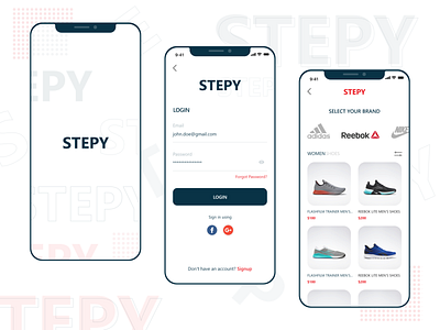 Stepy | Sports Products App
