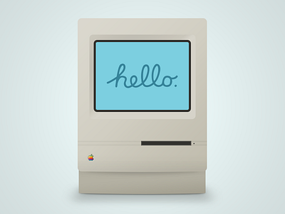 Macintosh Classic computer illustration macintosh vector
