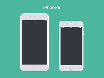 iPhone 6 & 6 Plus Free PSD Mockup by Panagiotis on Dribbble