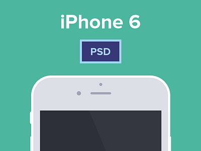 iPhone 6 & 6 Plus Free PSD Mockup flat free freebie iphone 6 mockup plus psd vector